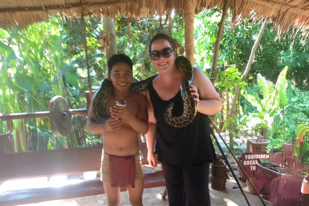 Photo of Eimear Smith in Cambodia