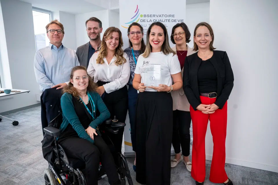 Sabrina Kruse and HR team mates receive the CSR Prize in July 2024