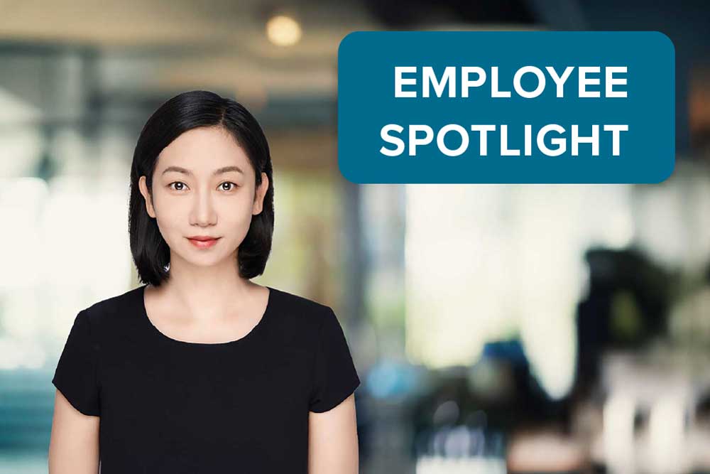 Career's Blog post header with headshot of Chloe Wang, Head of SCOR L&H APAC