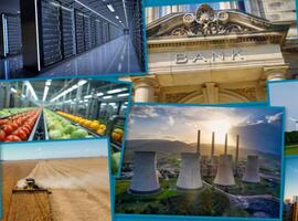 Mosaic of photos showing P&C risks